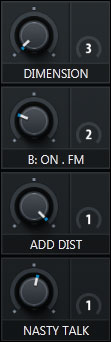 Macro Section of Serum with pre-assigned knobs that give you access to the most magic element of each preset. Variation 3