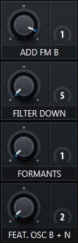 Macro Section of Serum with pre-assigned knobs that give you access to the most magic element of each preset. Variation 4