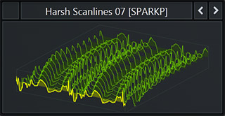 Serum WaveTable called 'Harsh Scanlines 7' that comes with the pack 'Future Tech Pop'