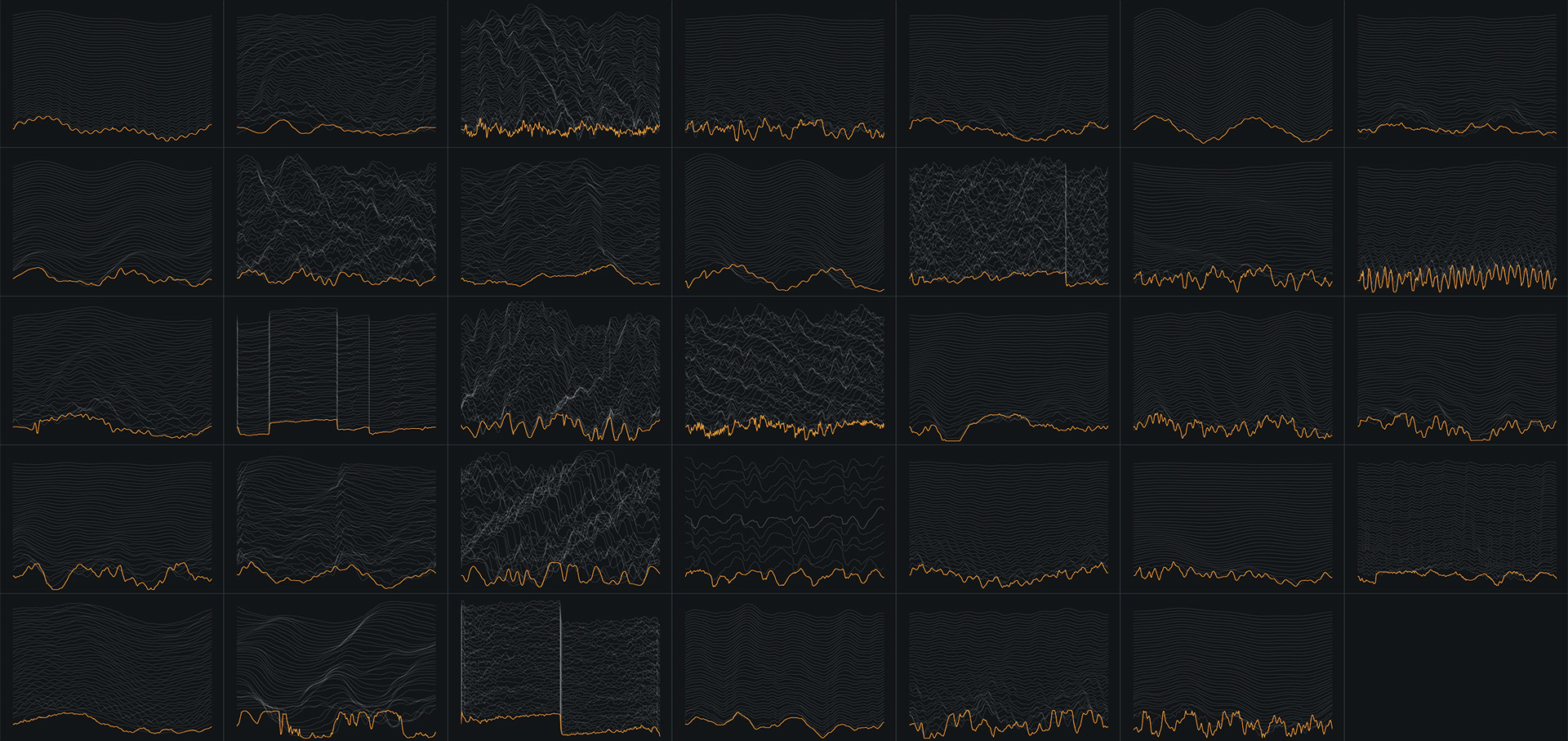 collage of free wavetable screenshots taken from ableton's wavetable synth GUI source code for free presets